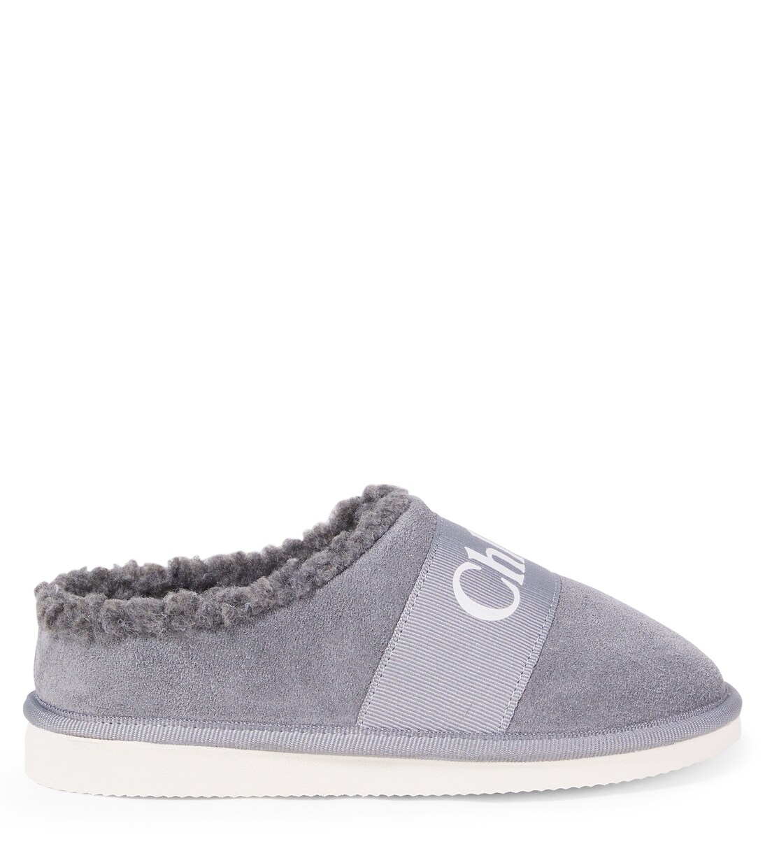Logo suede slippers | Chloé Kids