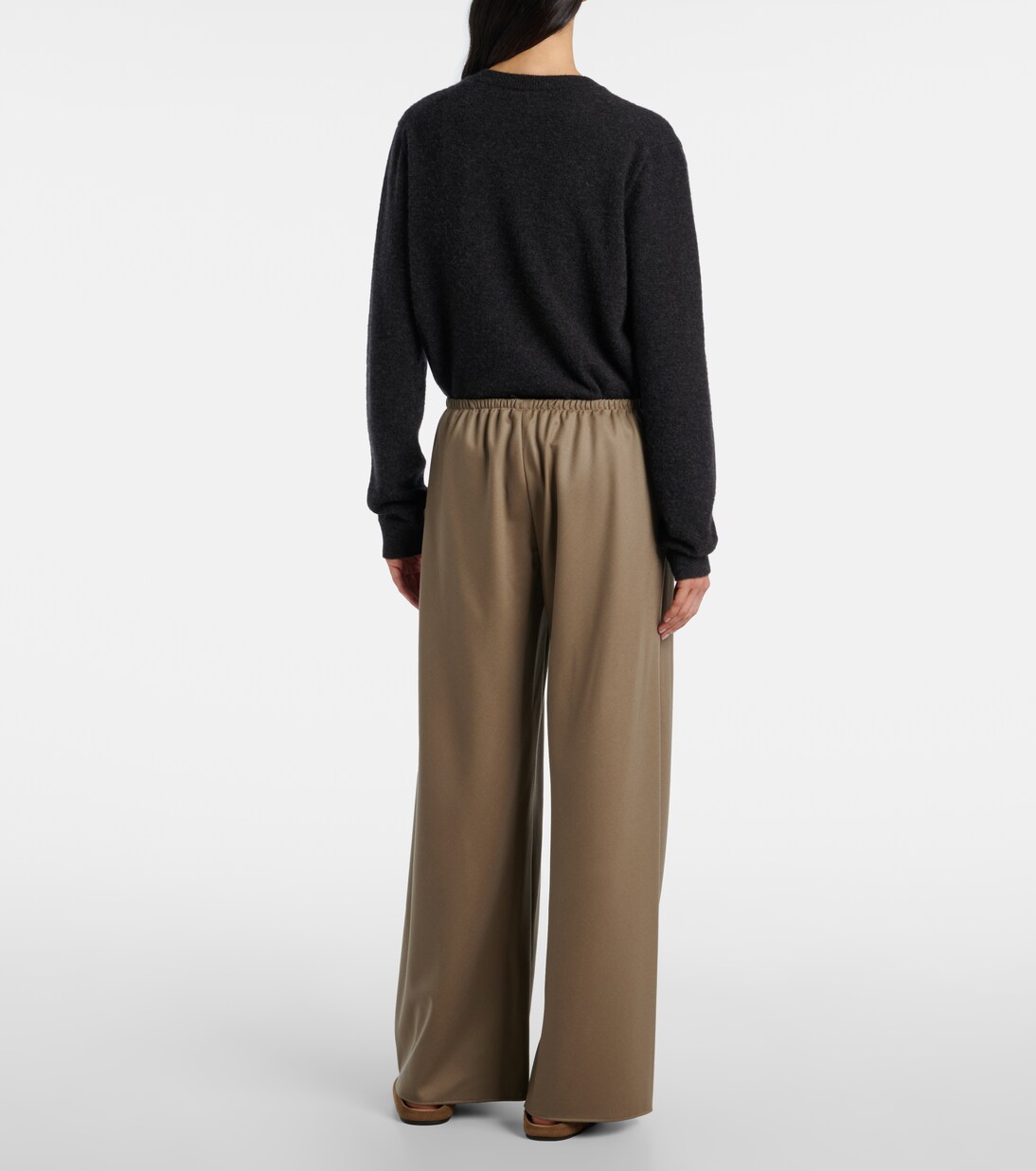 Gala virgin wool wide-leg pants | The Row