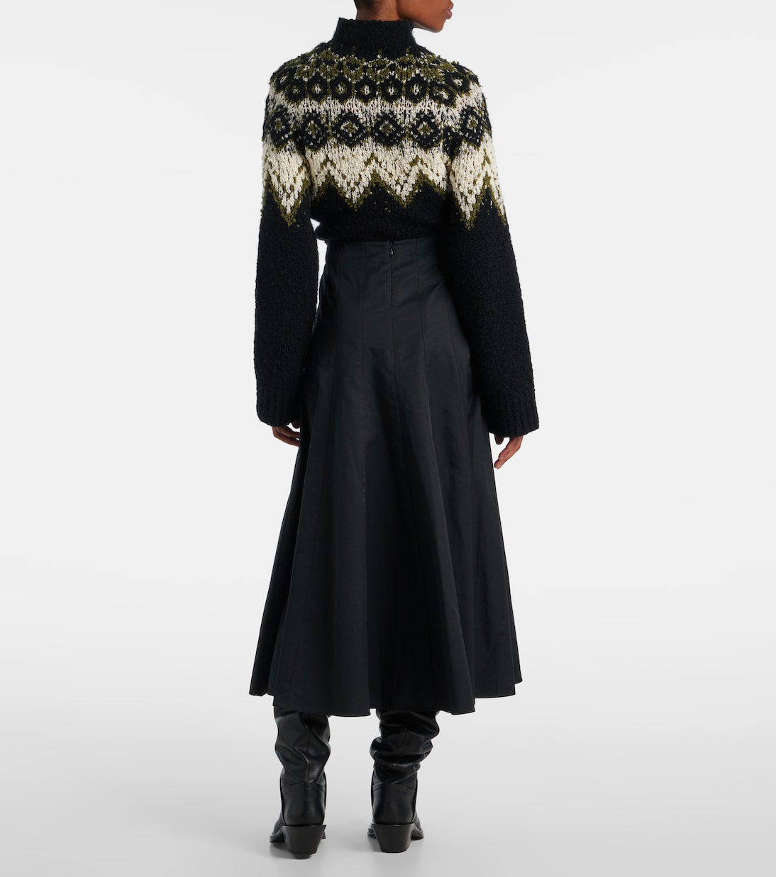 Heidi cotton-blend midi skirt | Proenza Schouler
