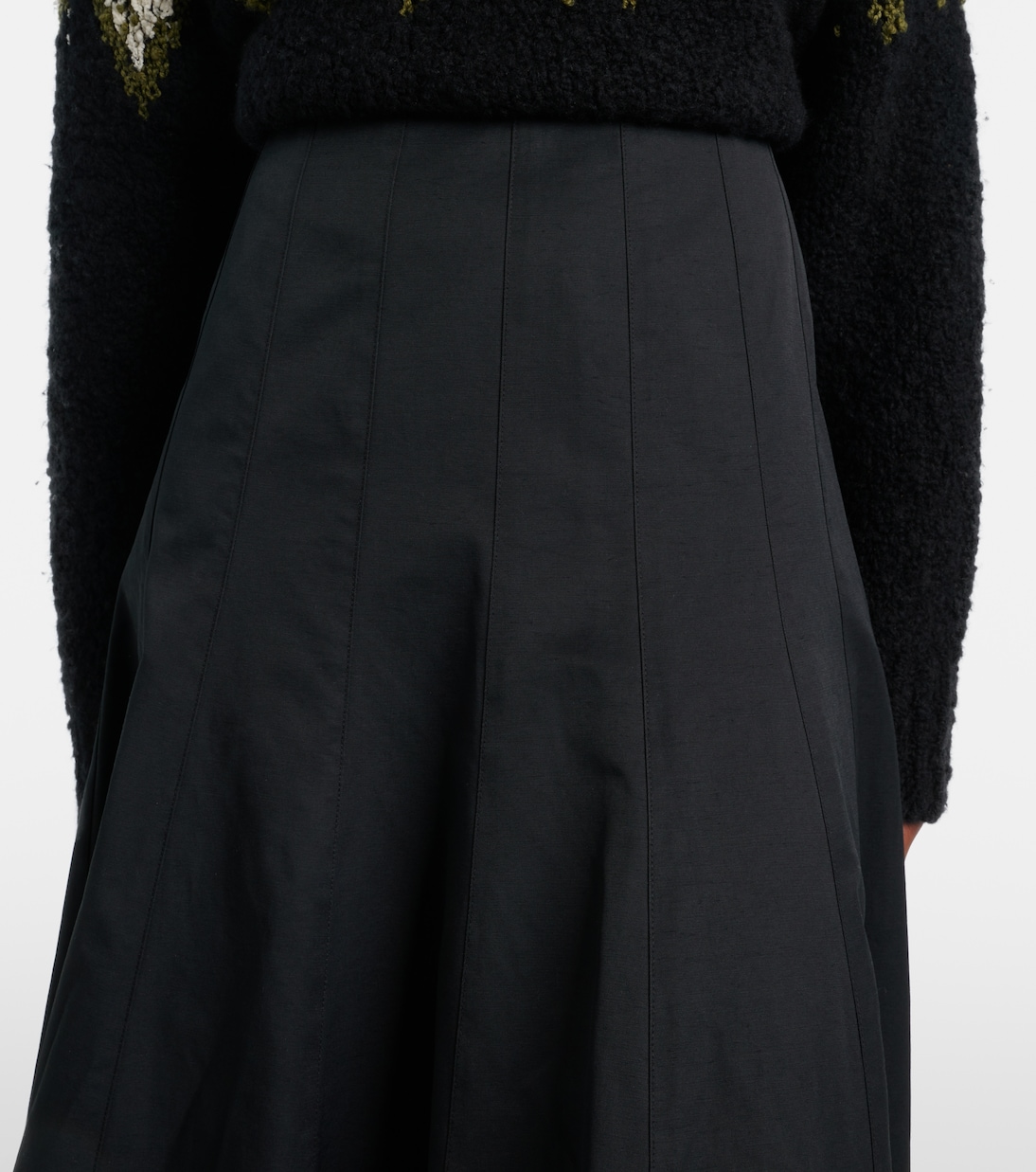 Heidi cotton-blend midi skirt | Proenza Schouler
