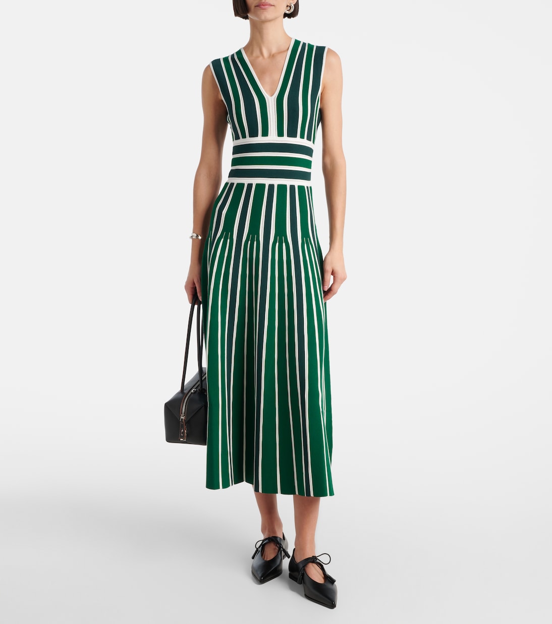Vestido largo Tallone a rayas | Max Mara