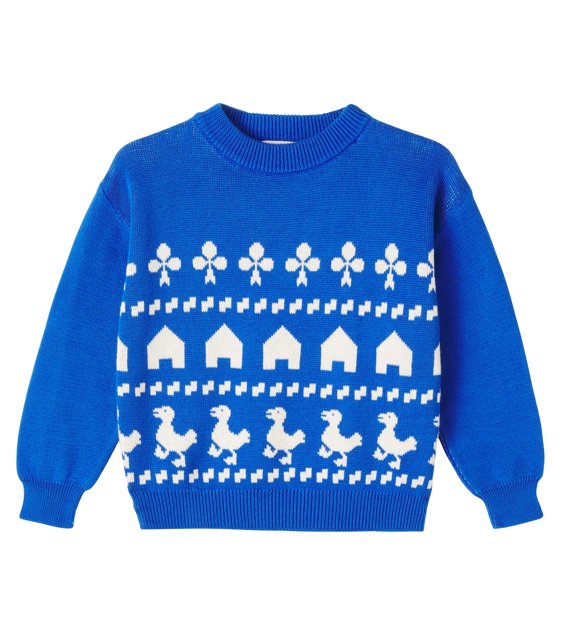 Pullover Farm in jacquard di cotone | Bobo Choses