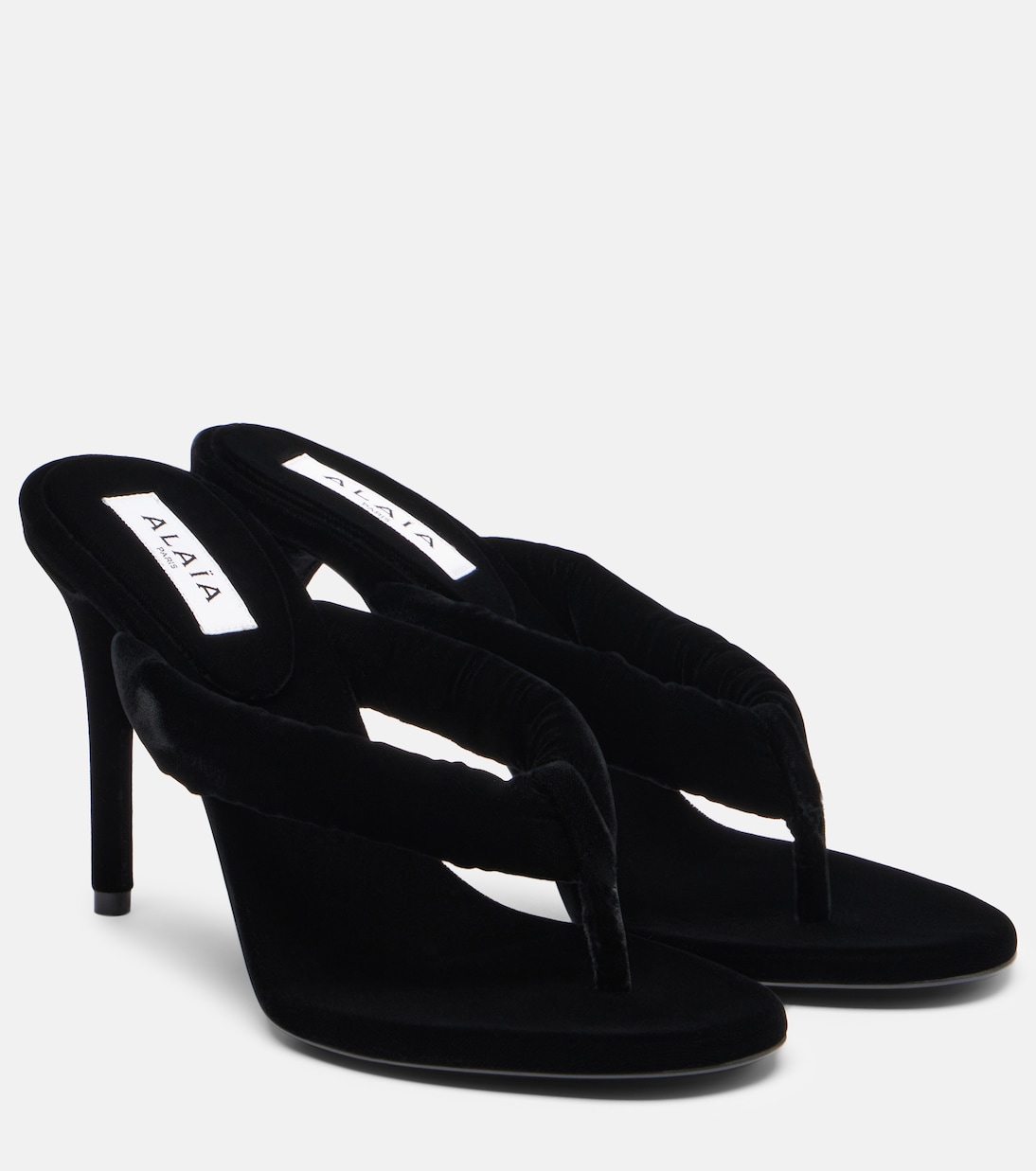 90 velvet thong sandals | Alaïa