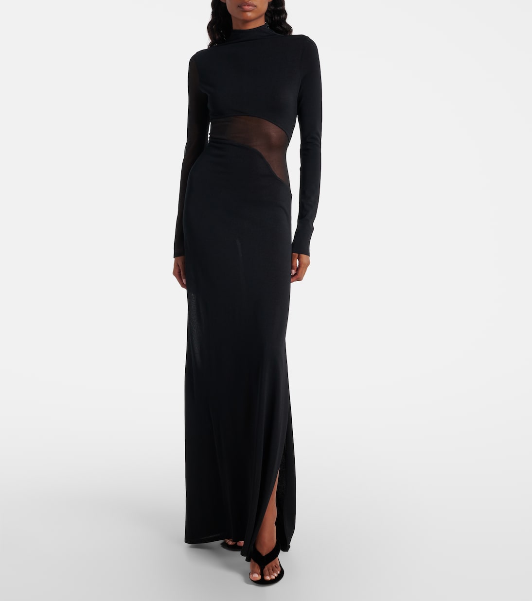 90 velvet thong sandals | Alaïa