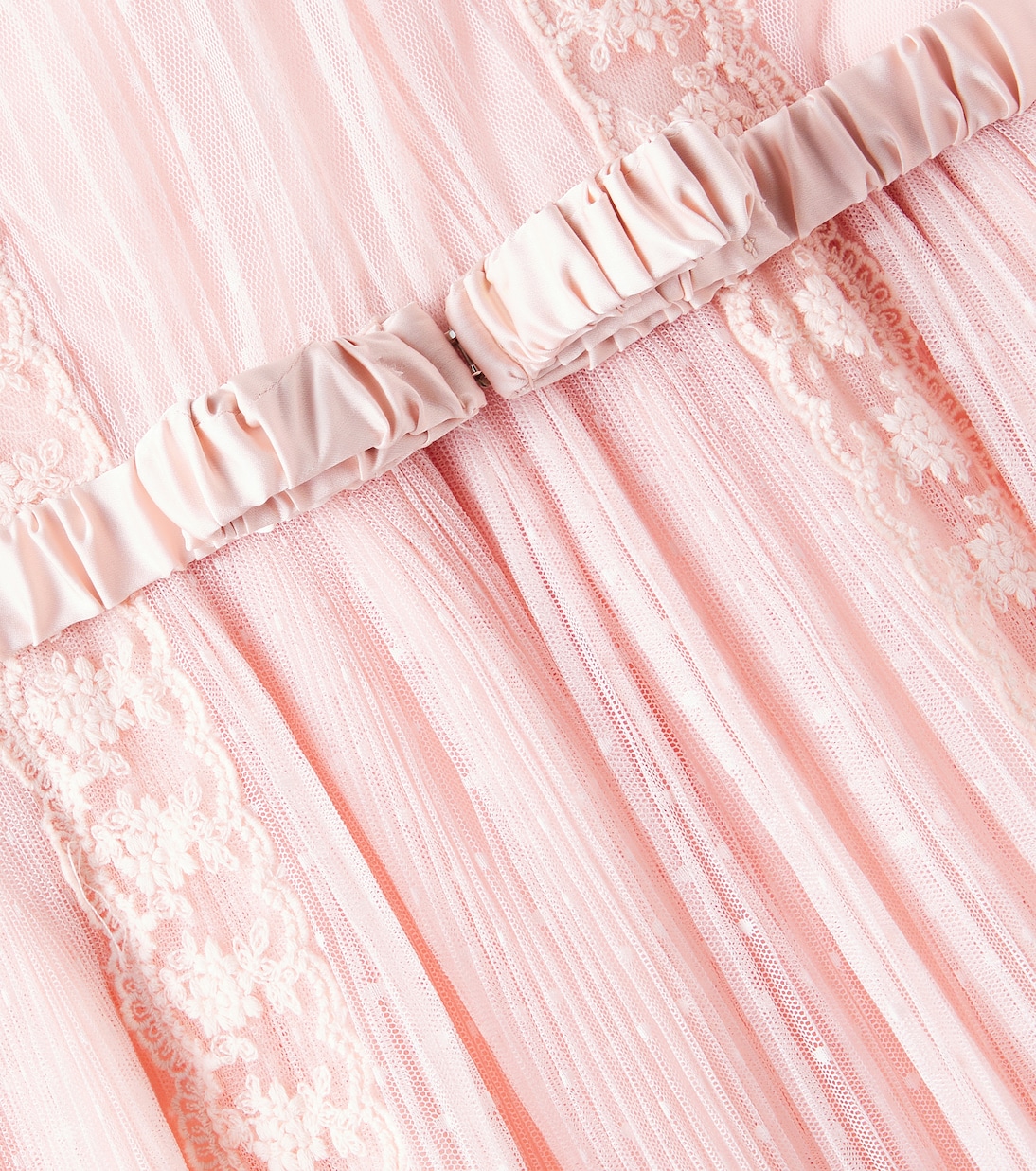 Lace-trimmed point d'esprit dress | Petite Amalie  