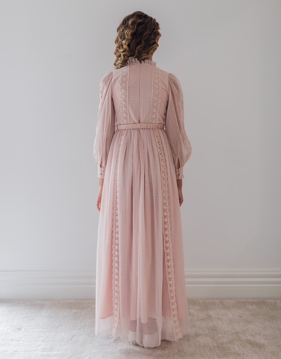 Lace-trimmed point d'esprit dress | Petite Amalie  