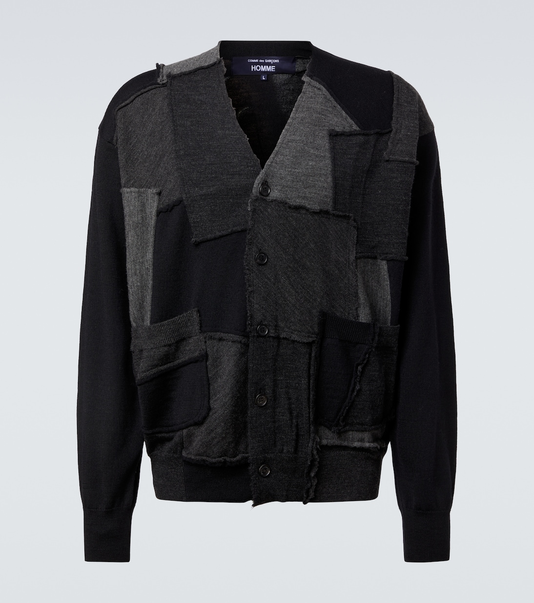 Patchwork wool cardigan | Comme des Garçons Homme