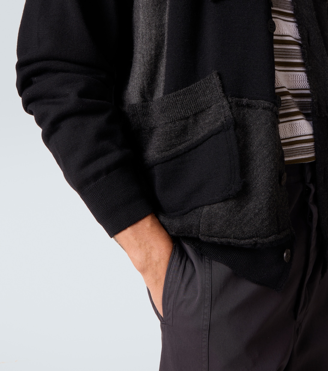 Patchwork wool cardigan | Comme des Garçons Homme