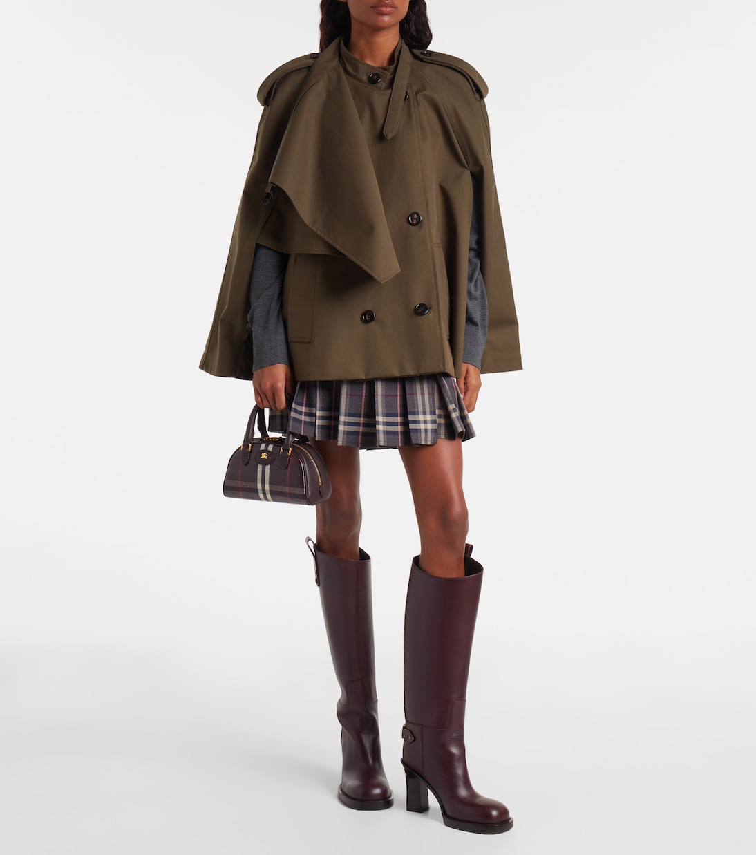 Highlands Mini jacquard tote bag | Burberry