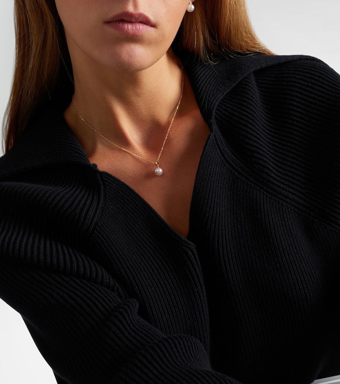 18kt gold necklace with pearls | Mikimoto