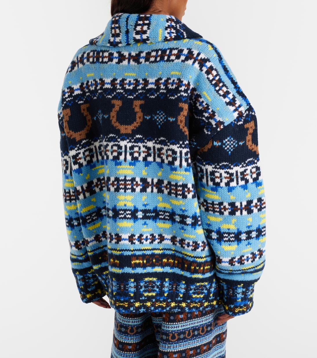 Fair Isle virgin wool cardigan | Stella McCartney