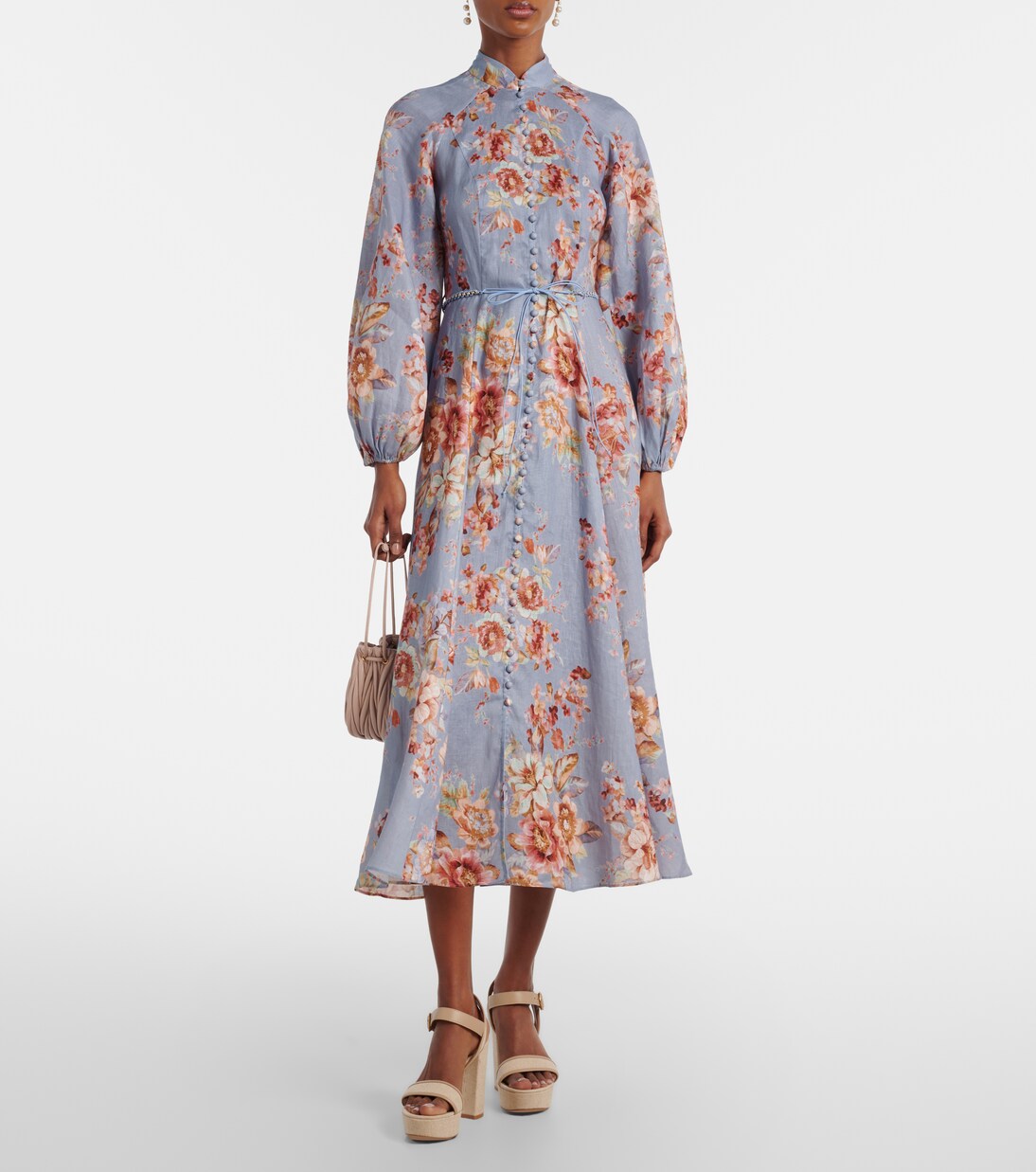 70 leather-trimmed platform sandals | Gianvito Rossi