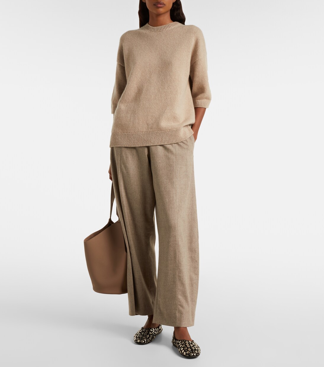 Clover cotton wide-leg pants | Khaite
