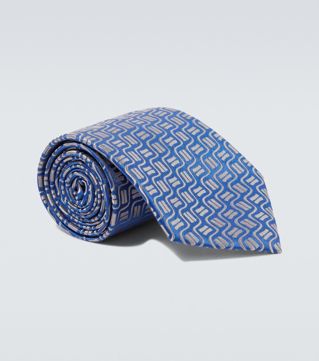 Silk jacquard tie | Charvet