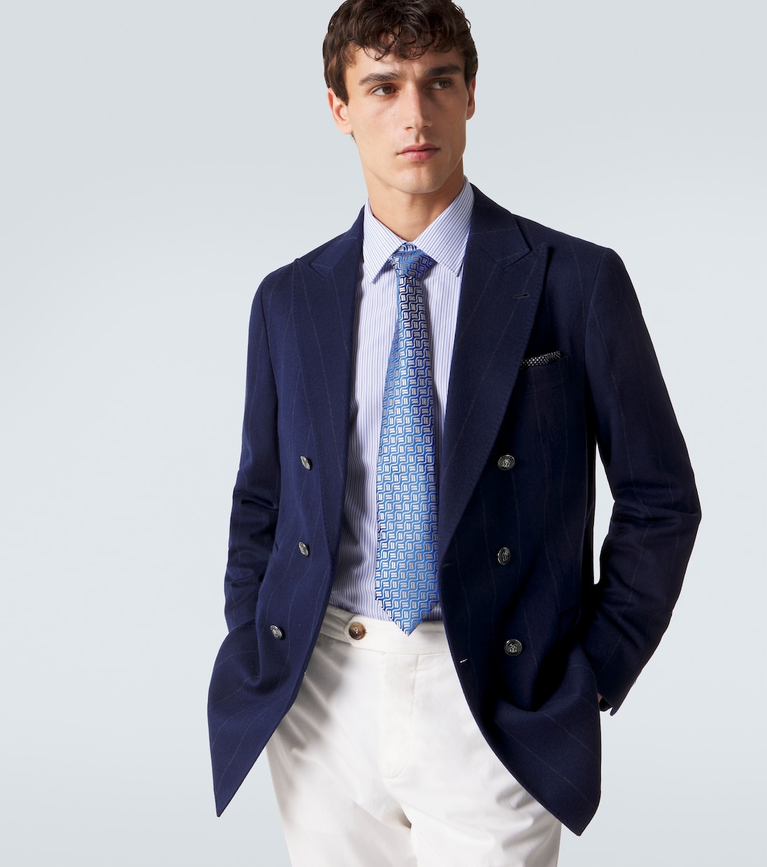 Silk jacquard tie | Charvet