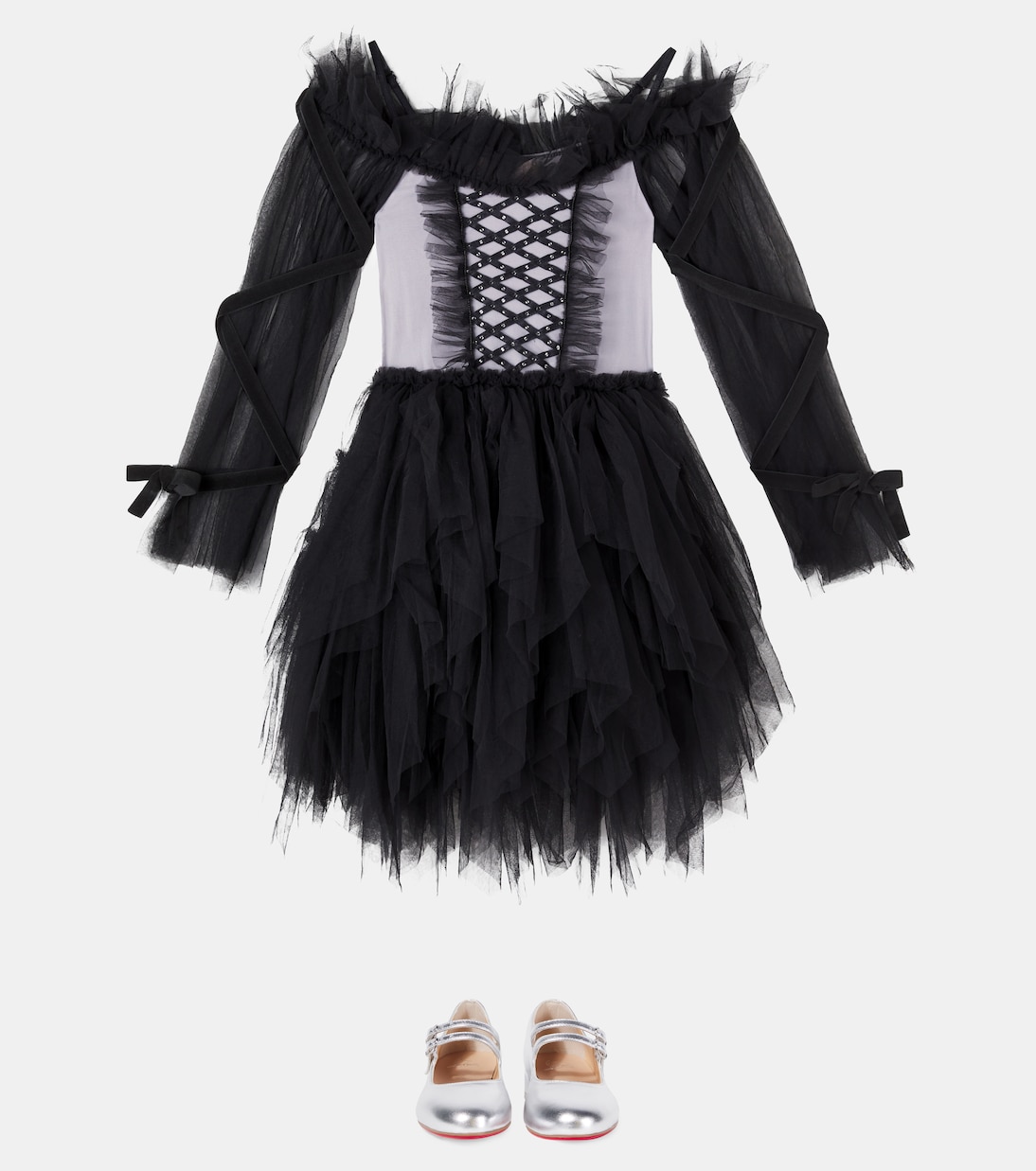 Witching Hour velvet-trimmed tulle dress | Tutu Du Monde
