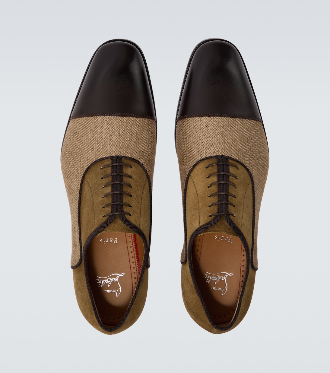 Stringate Greggory in velluto, twill e pelle | Christian Louboutin