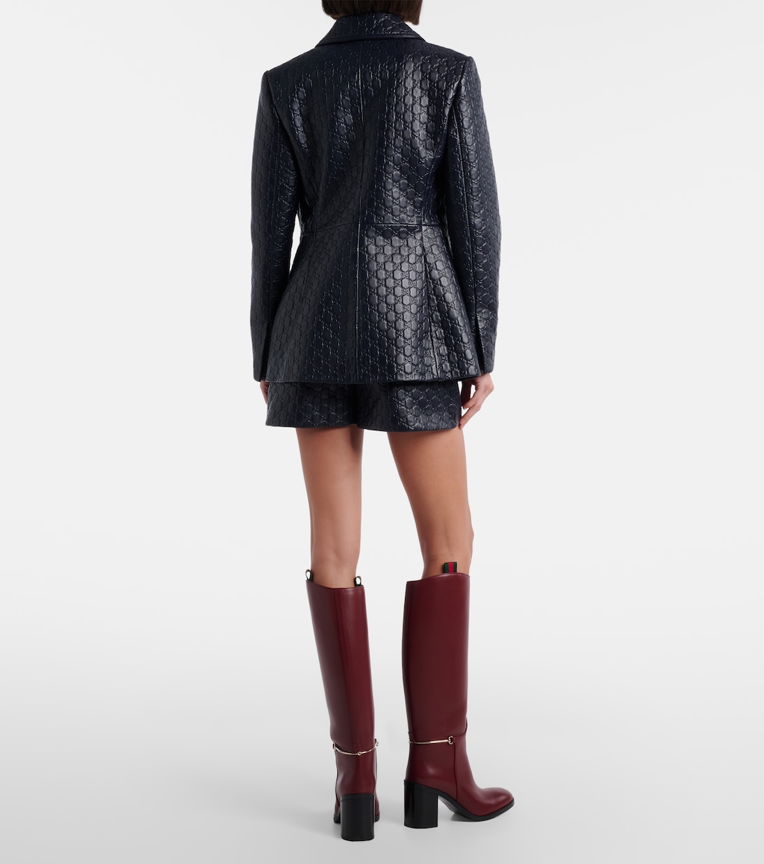 Shorts GG aus Leder | Gucci