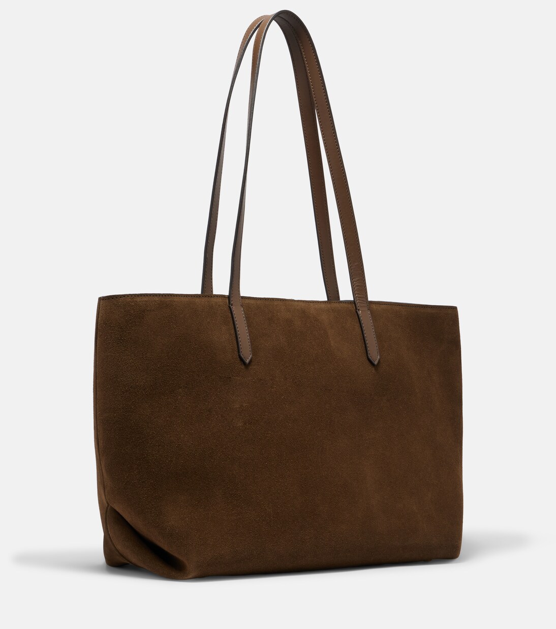 Tokyo leather-trimmed suede tote bag | DeMellier