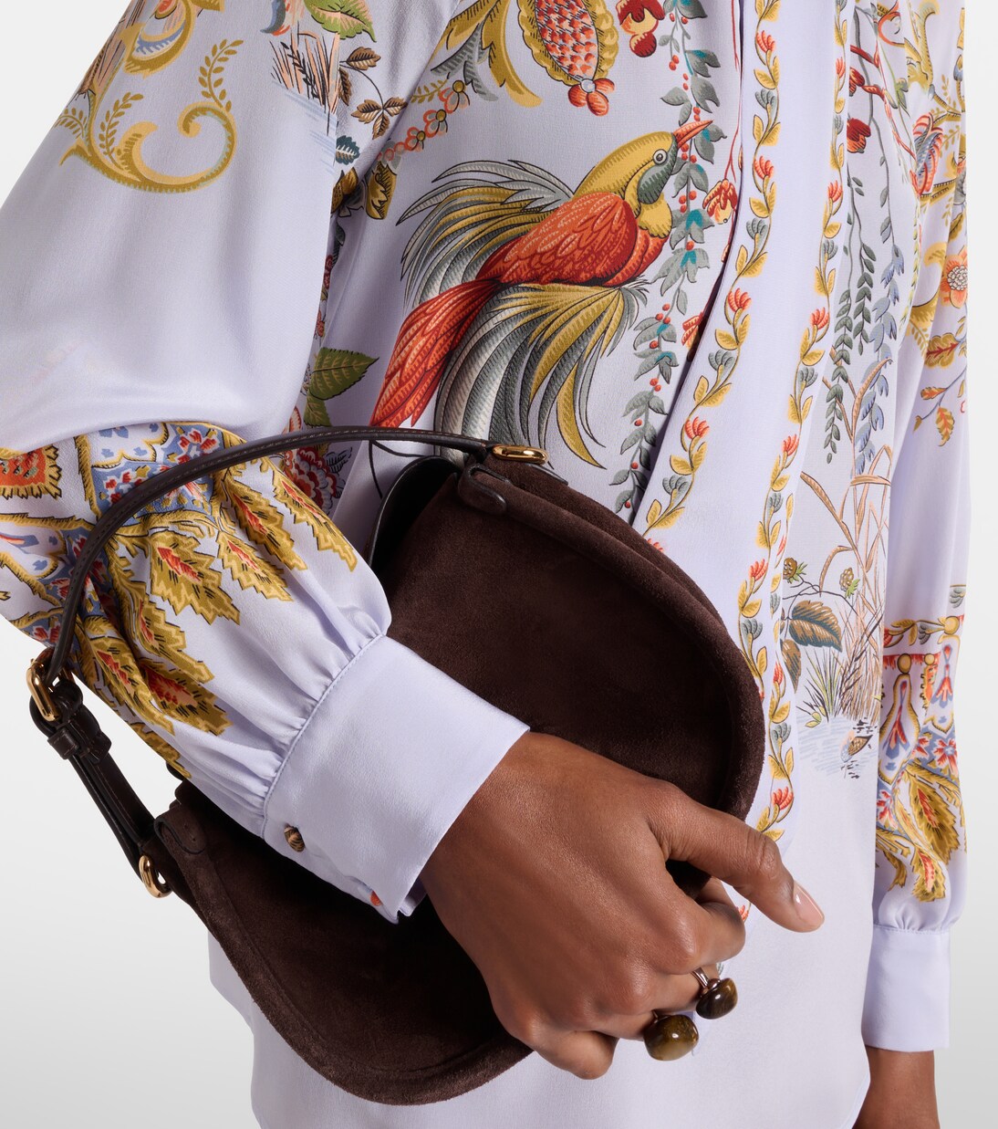 Semi-sheer jacquard blouse | Etro