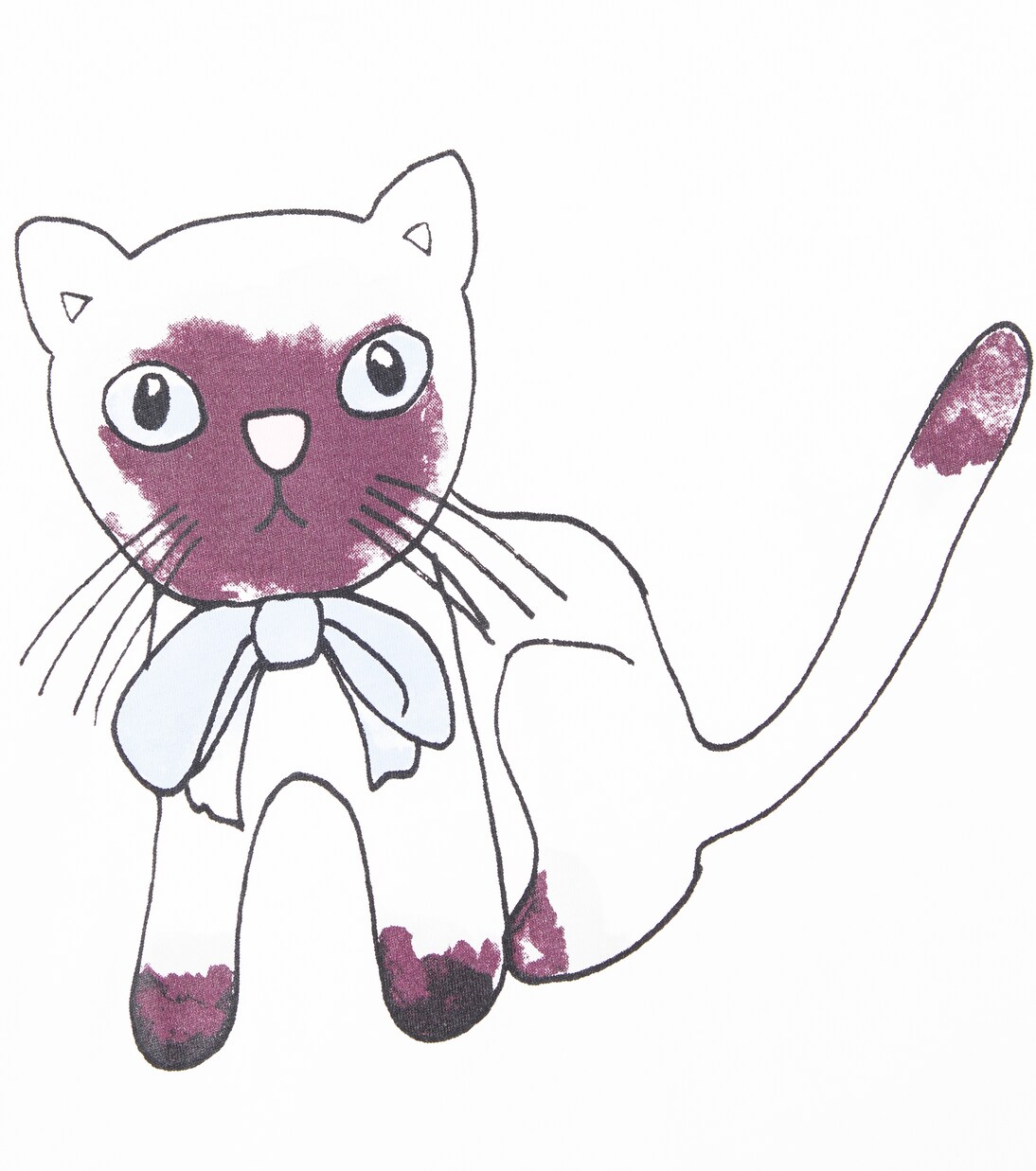 T-shirt Siamese in jersey di cotone con stampa | Mini Rodini