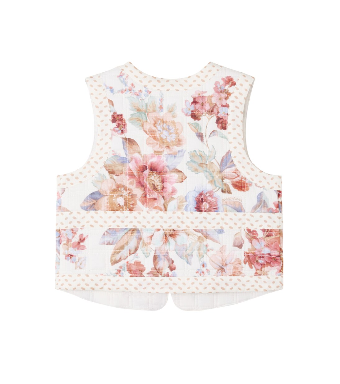 Awaken floral quilted cotton vest | Zimmermann Kids