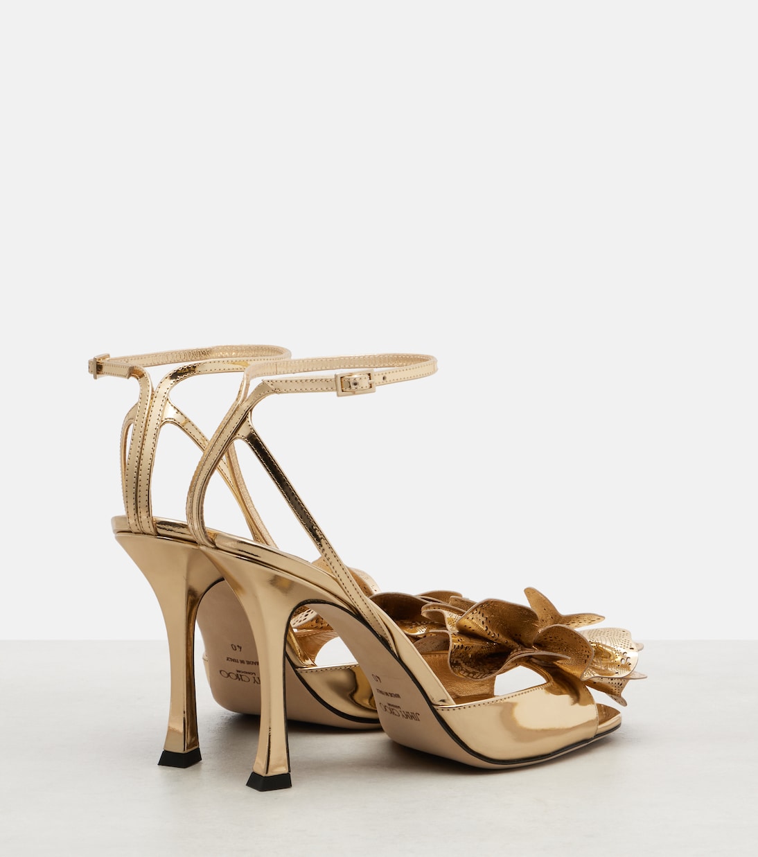 Mimmi mirrored leather sandals | Jimmy Choo