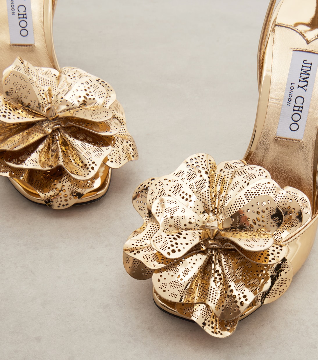 Mimmi mirrored leather sandals | Jimmy Choo