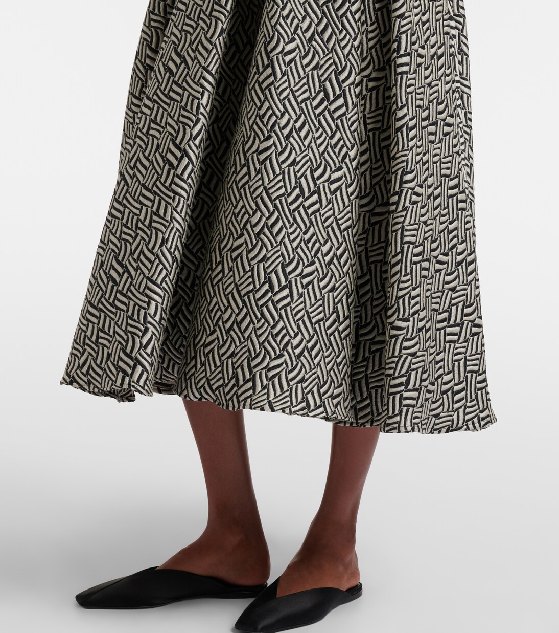 Perle cotton-blend jacquard midi skirt | 'S Max Mara