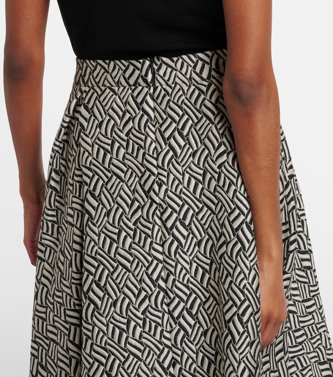 Perle cotton-blend jacquard midi skirt | 'S Max Mara