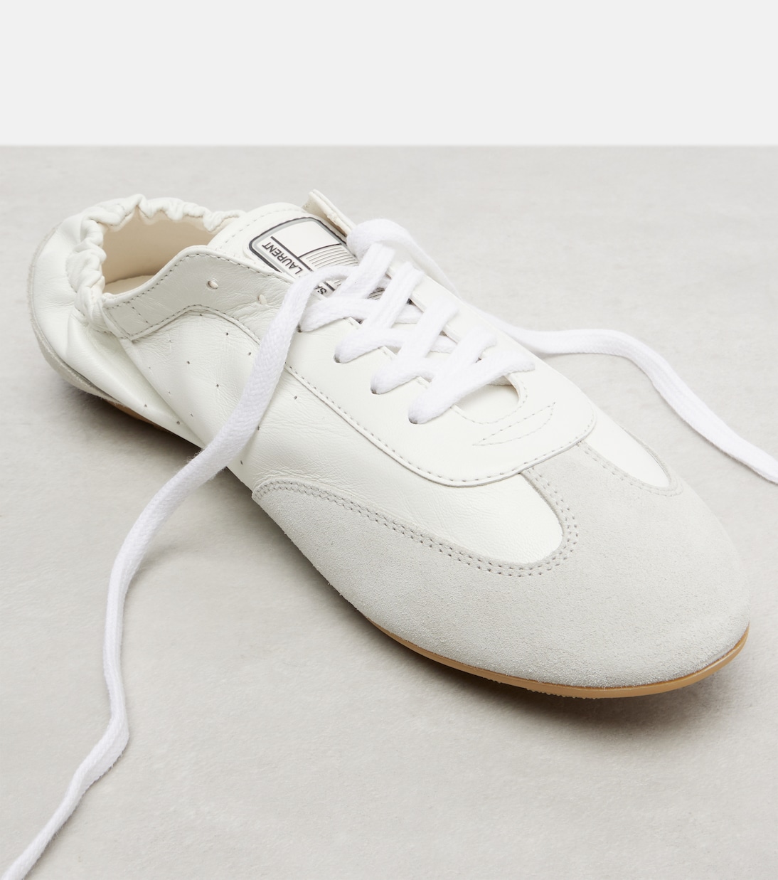 Lewis leather and suede sneakers | Saint Laurent