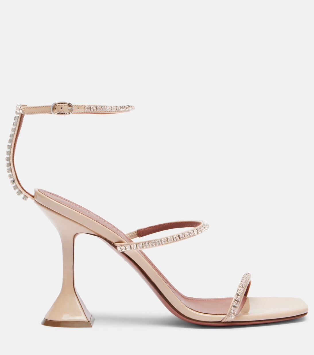 Gilda embellished patent leather sandals | Amina Muaddi