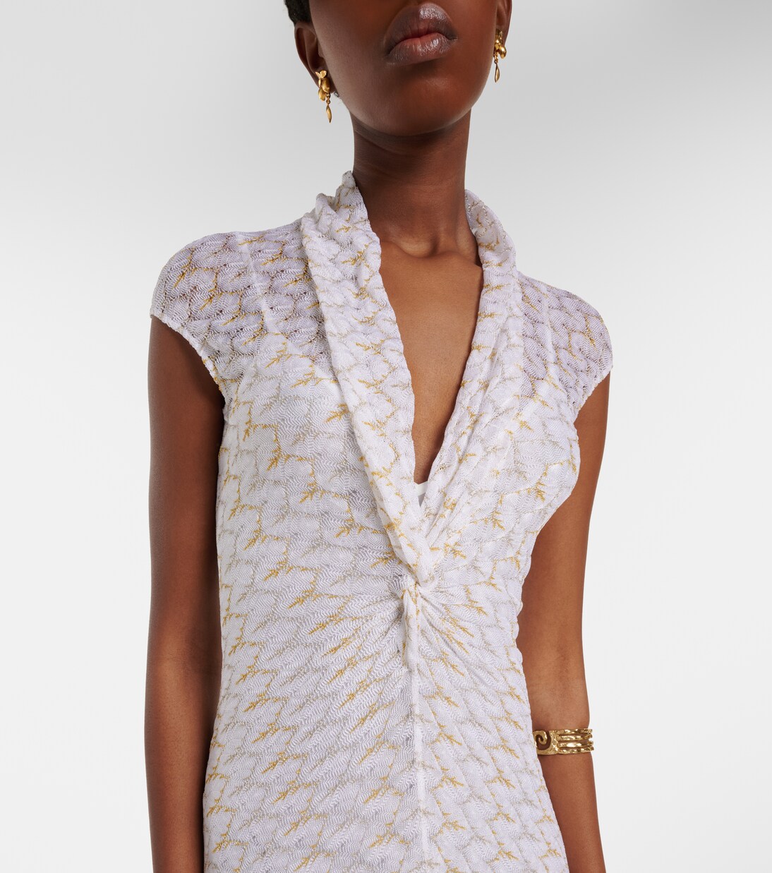 Lamé maxi dress | Missoni