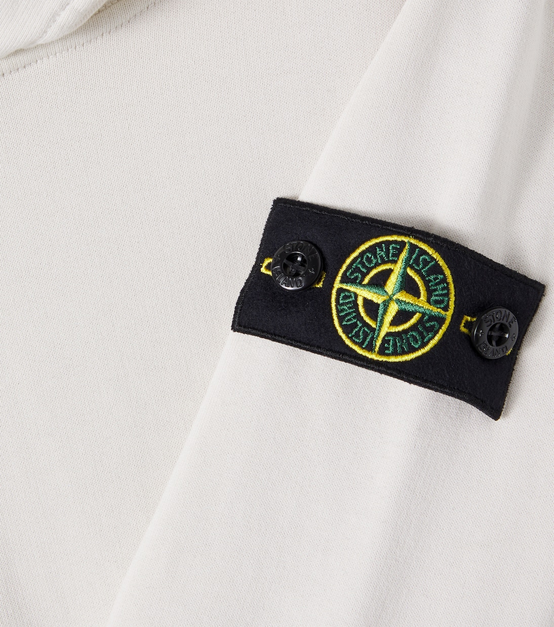 Compass cotton jersey hoodie | Stone Island Junior
