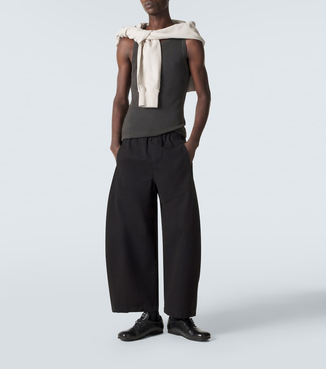 Cotton-blend fleece tank top | Entire Studios