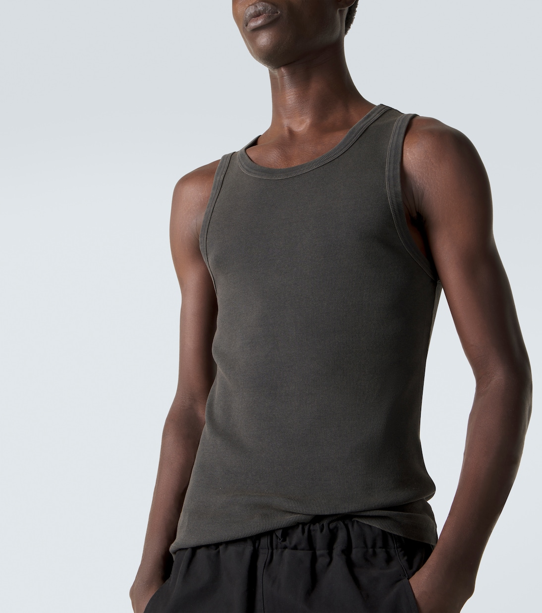 Cotton-blend fleece tank top | Entire Studios