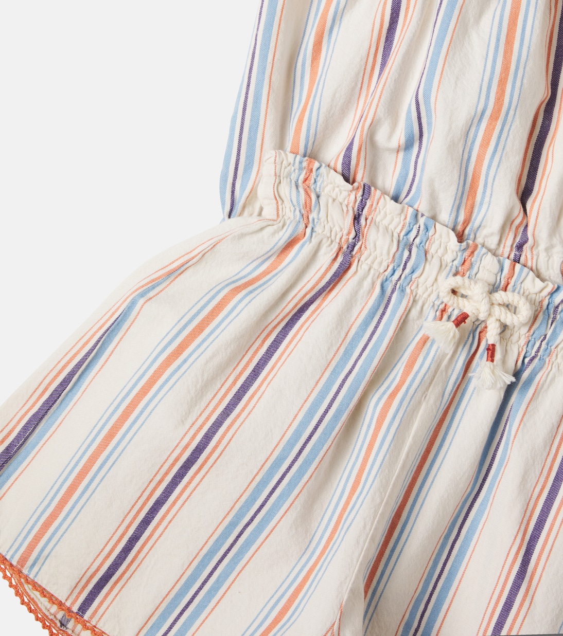 Ava striped cotton top and shorts set | Cozmo