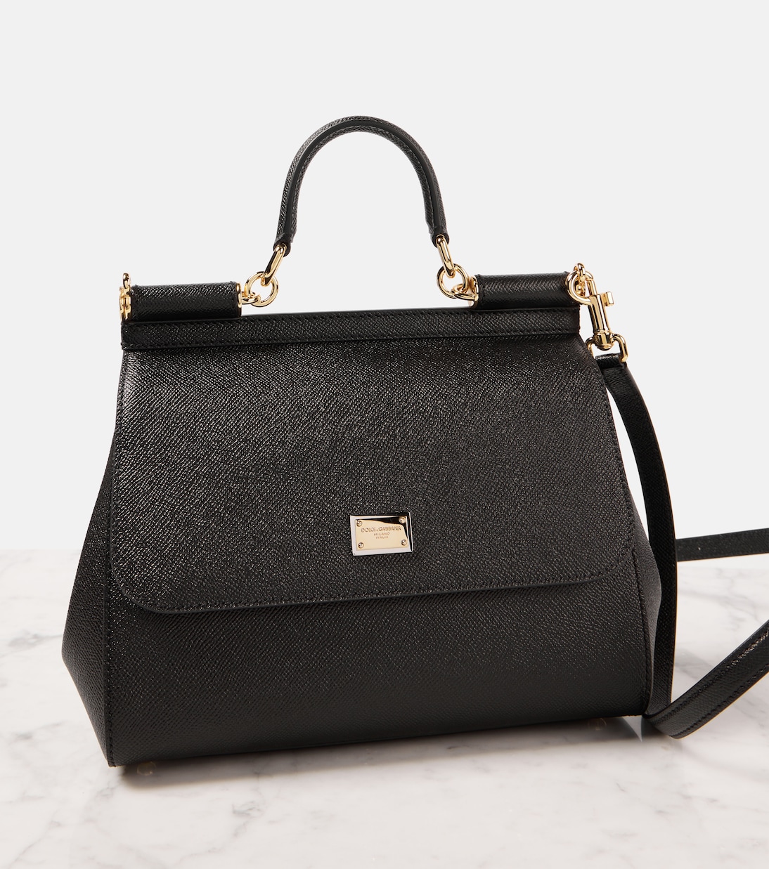 Sac Sicily Medium en cuir | Dolce&Gabbana