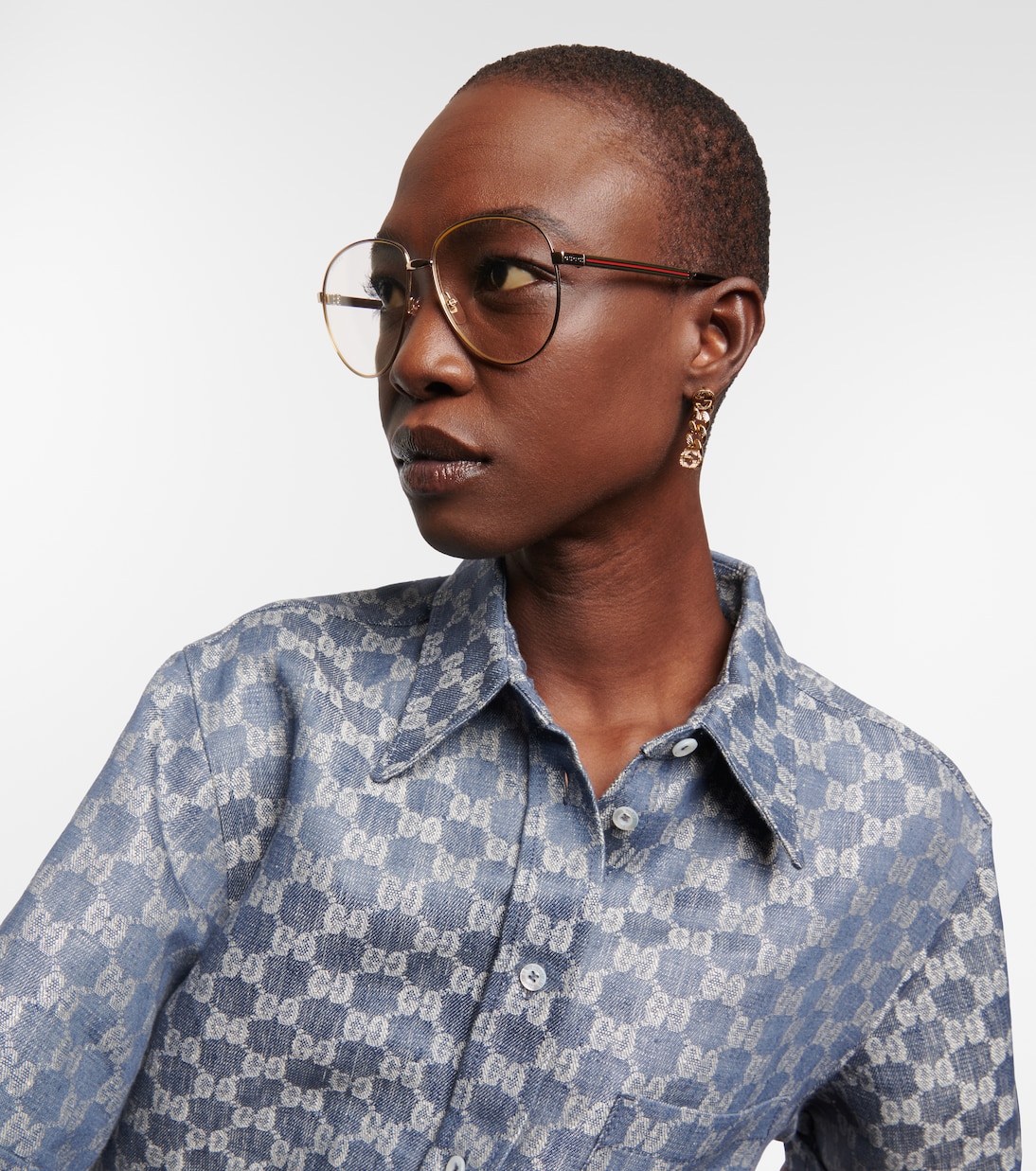 Occhiali Aviator GUCCI per Giovani Stile Moderno