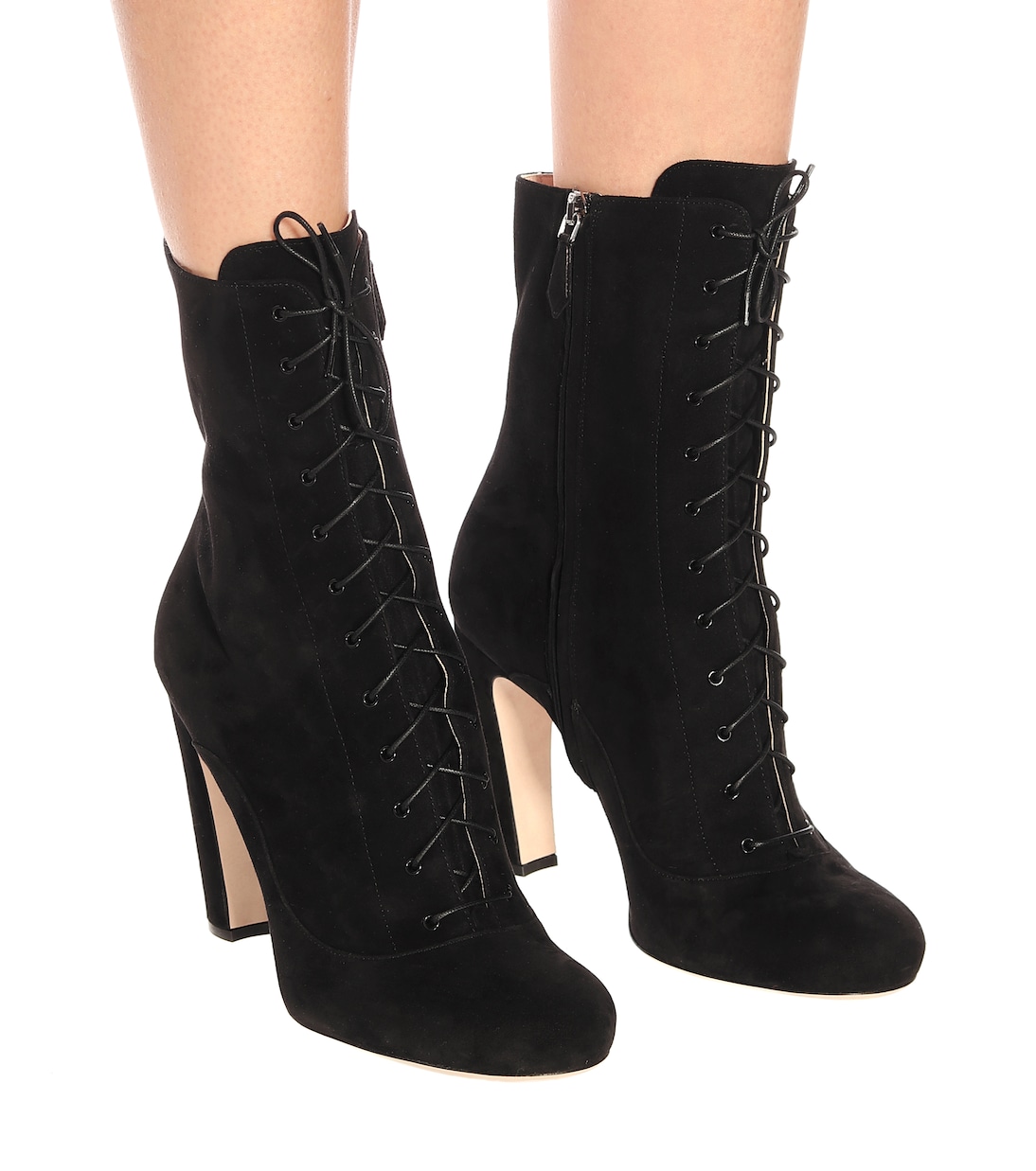 Stivaletti in suede | Miu Miu