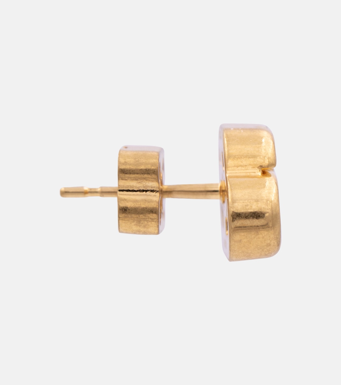 Boucles d'oreilles BB Stud XS en plaqué or | Balenciaga