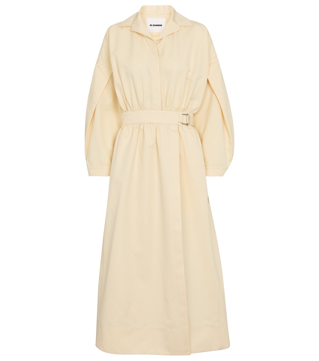Cotton and silk midi dress | Jil Sander