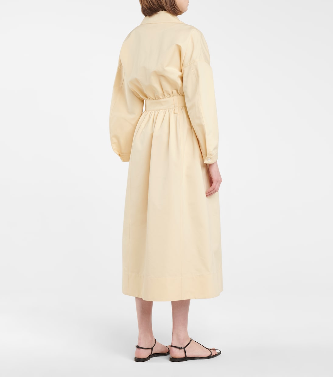 Cotton and silk midi dress | Jil Sander