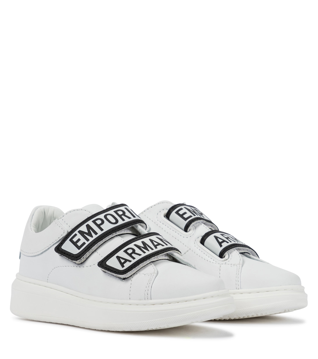 Logo leather sneakers | Emporio Armani Kids