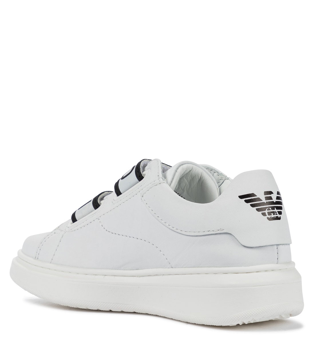 Logo leather sneakers | Emporio Armani Kids
