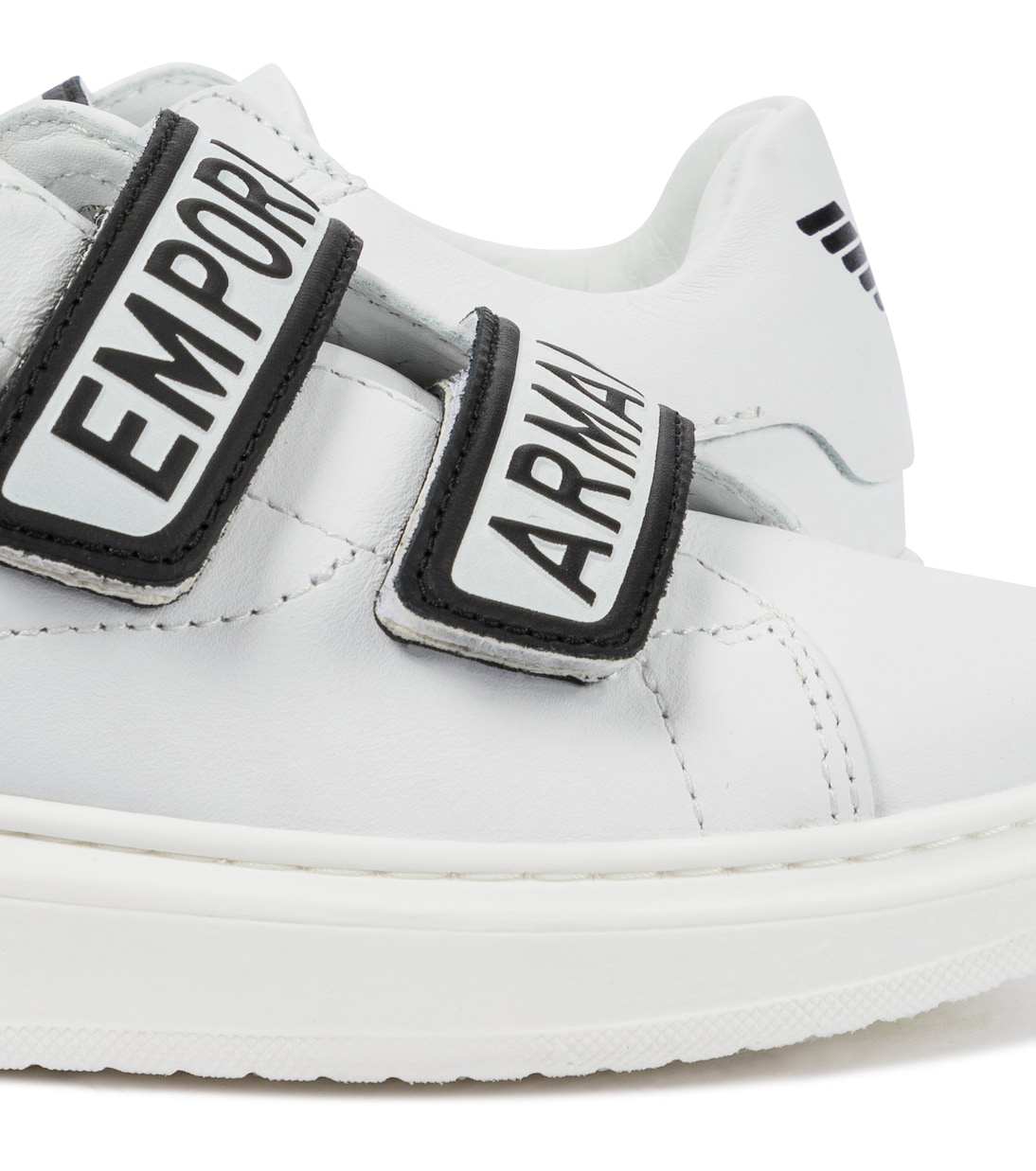 Logo leather sneakers | Emporio Armani Kids