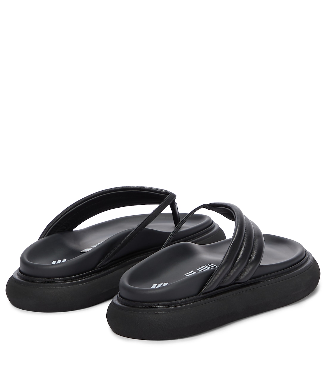 Tongs Alton en cuir matelassé | The Attico