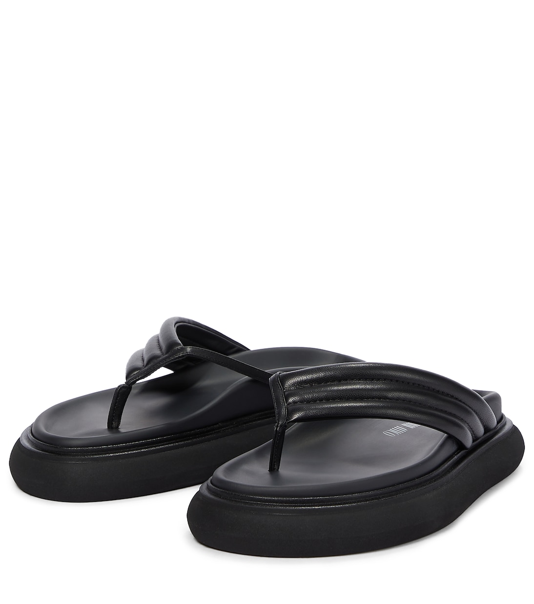 Tongs Alton en cuir matelassé | The Attico