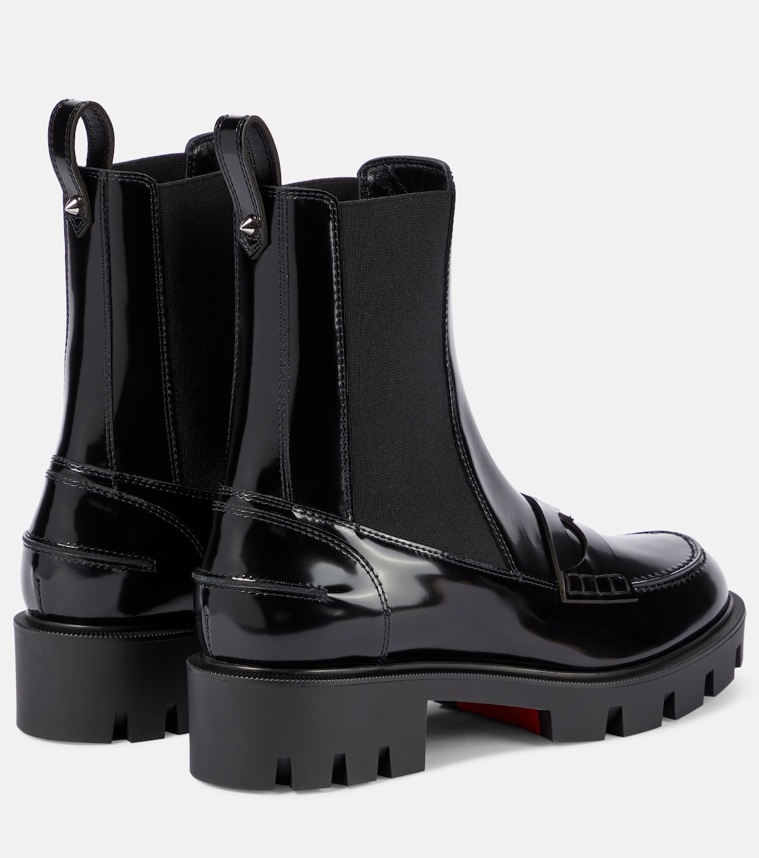 Montezu皮革及踝靴 | Christian Louboutin