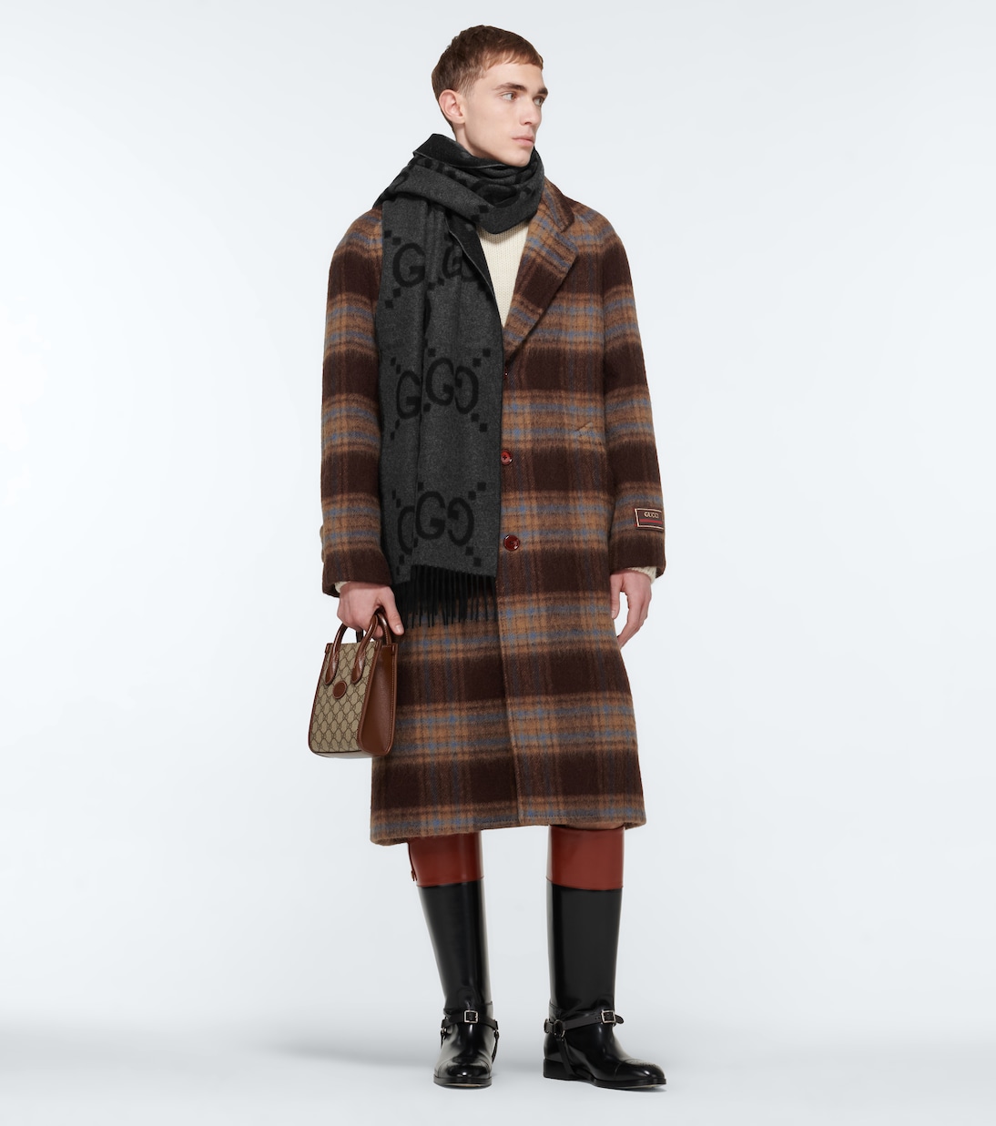 Cashmere GG jacquard scarf | Gucci